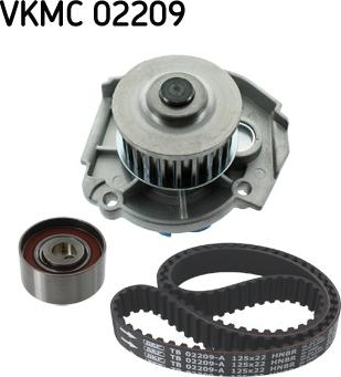 SKF VKMC 02209 - Vesipumppu + jakohihnasarja inparts.fi