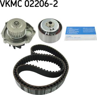 SKF VKMC02206-2 - Vesipumppu + jakohihnasarja inparts.fi