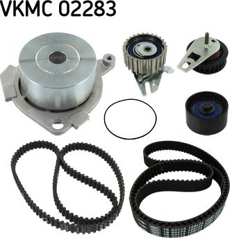 SKF VKMC 02283 - Vesipumppu + jakohihnasarja inparts.fi