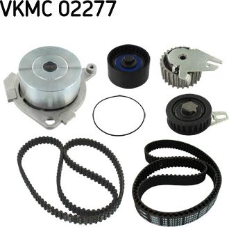 SKF VKMC 02277 - Vesipumppu + jakohihnasarja inparts.fi