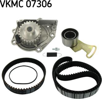 SKF VKMC 07306 - Vesipumppu + jakohihnasarja inparts.fi