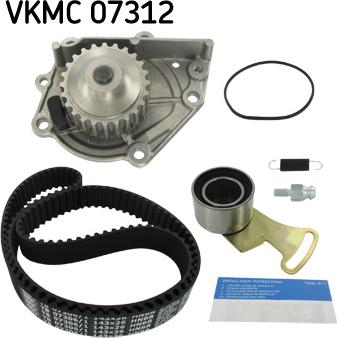 SKF VKMC 07312 - Vesipumppu + jakohihnasarja inparts.fi