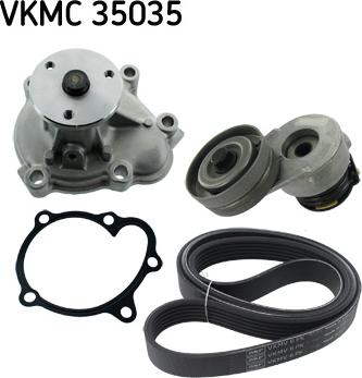 SKF VKMC 35035 - Vesipumppu + vetohihnasarja inparts.fi