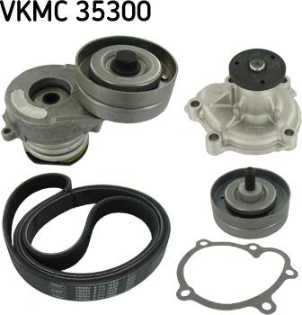 SKF VKMC 35300 - Vesipumppu + vetohihnasarja inparts.fi