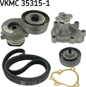 SKF VKMC 35315-1 - Vesipumppu + vetohihnasarja inparts.fi