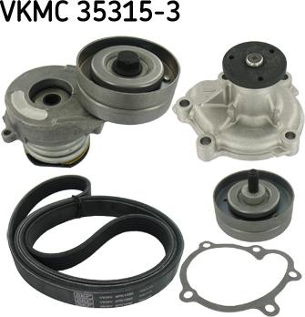 SKF VKMC 35315-3 - Vesipumppu + vetohihnasarja inparts.fi