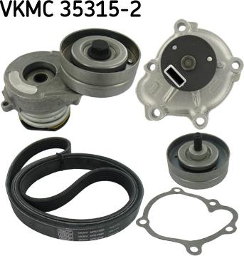 SKF VKMC 35315-2 - Vesipumppu + vetohihnasarja inparts.fi