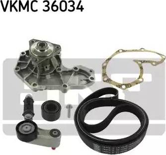 SKF VKMC 36034 - Vesipumppu + vetohihnasarja inparts.fi