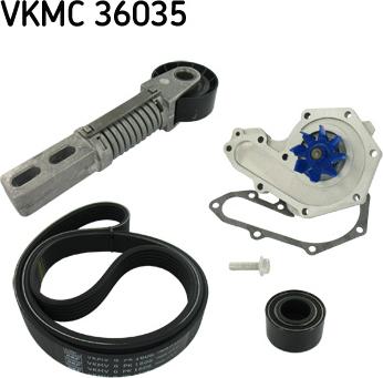 SKF VKMC 36035 - Vesipumppu + vetohihnasarja inparts.fi