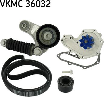 SKF VKMC 36032 - Vesipumppu + vetohihnasarja inparts.fi