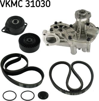 SKF VKMC 31030 - Vesipumppu + vetohihnasarja inparts.fi