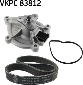 SKF VKMC 33843 - Vesipumppu + vetohihnasarja inparts.fi