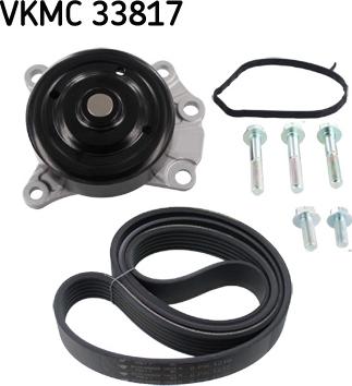 SKF VKMC 33817 - Vesipumppu + vetohihnasarja inparts.fi