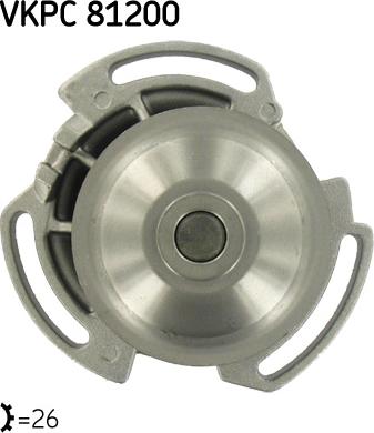 SKF VKPC 81200 - Vesipumppu inparts.fi