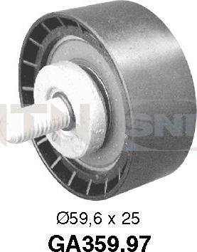 SNR GA359.97 - Ohjainrulla, moniurahihna inparts.fi