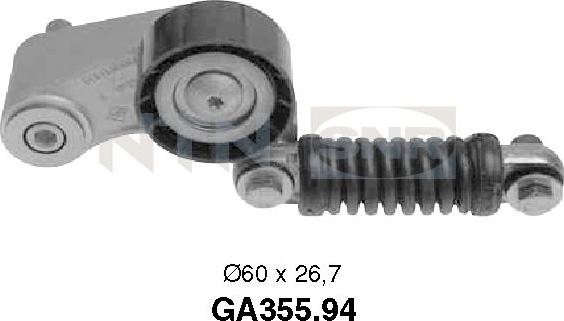 SNR GA355.94 - Ohjainrulla, moniurahihna inparts.fi