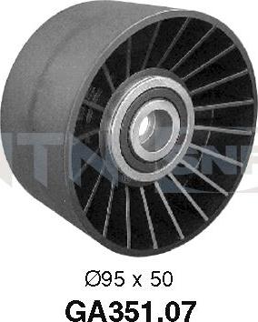 SNR GA351.07 - Ohjainrulla, moniurahihna inparts.fi