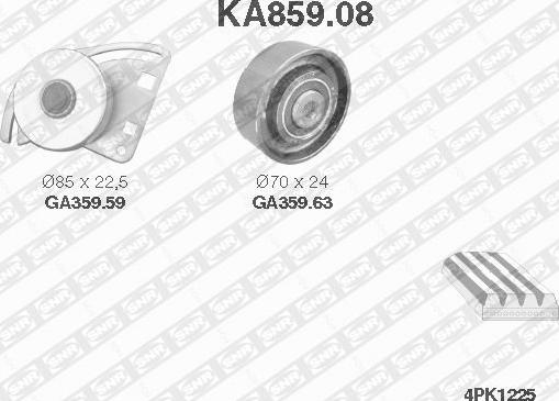 SNR KA859.08 - Moniurahihnasarja inparts.fi