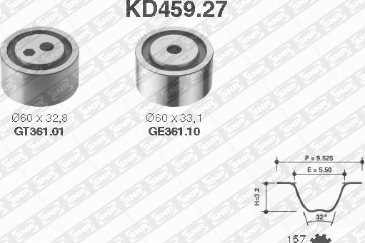 SNR KD459.27 - Hammashihnasarja inparts.fi