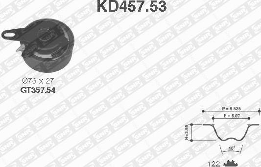 SNR KD457.53 - Hammashihnasarja inparts.fi