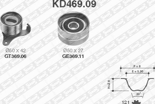 SNR KD469.09 - Hammashihnasarja inparts.fi