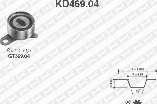 SNR KD469.04 - Hammashihnasarja inparts.fi