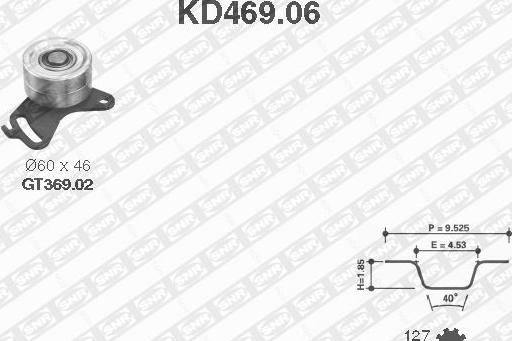 SNR KD469.06 - Hammashihnasarja inparts.fi