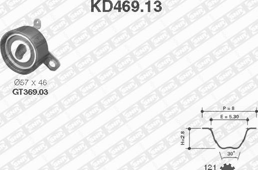 SNR KD469.13 - Hammashihnasarja inparts.fi