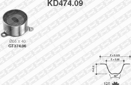 SNR KD474.09 - Hammashihnasarja inparts.fi