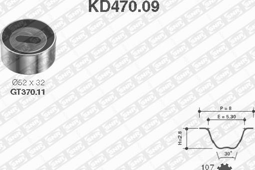 SNR KD470.09 - Hammashihnasarja inparts.fi