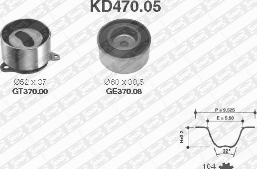 SNR KD470.05 - Hammashihnasarja inparts.fi