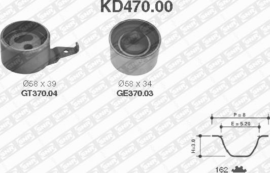 SNR KD470.00 - Hammashihnasarja inparts.fi