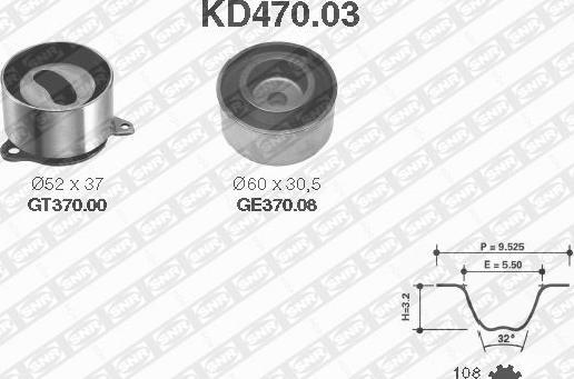 SNR KD470.03 - Hammashihnasarja inparts.fi