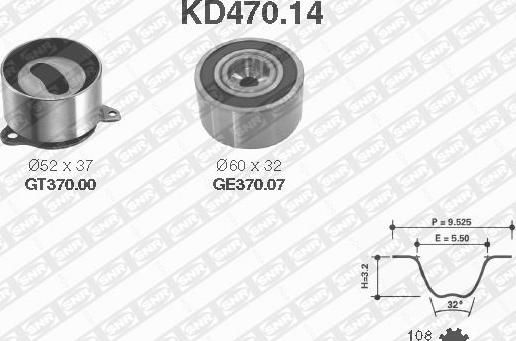 SNR KD470.14 - Hammashihnasarja inparts.fi