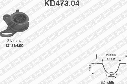 SNR KD473.04 - Hammashihnasarja inparts.fi