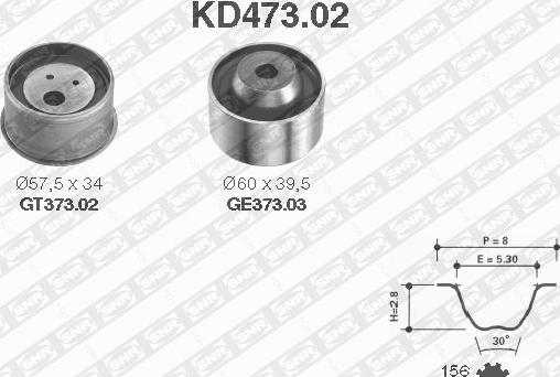 SNR KD473.02 - Hammashihnasarja inparts.fi