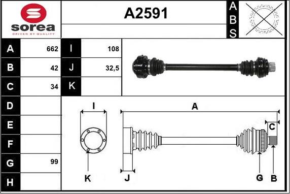 SNRA A2591 - Vetoakseli inparts.fi