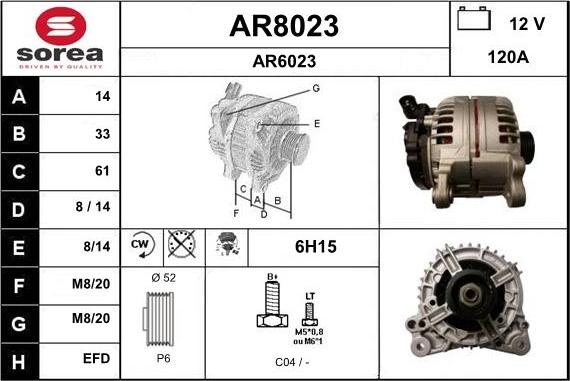 SNRA AR8023 - Laturi inparts.fi