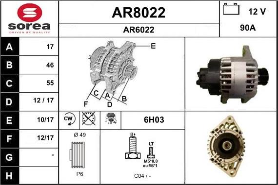 SNRA AR8022 - Laturi inparts.fi