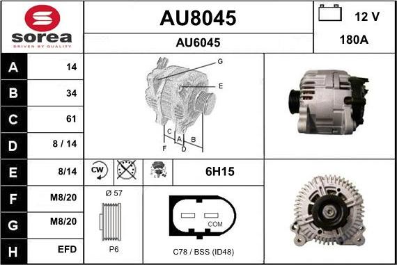 SNRA AU8045 - Laturi inparts.fi