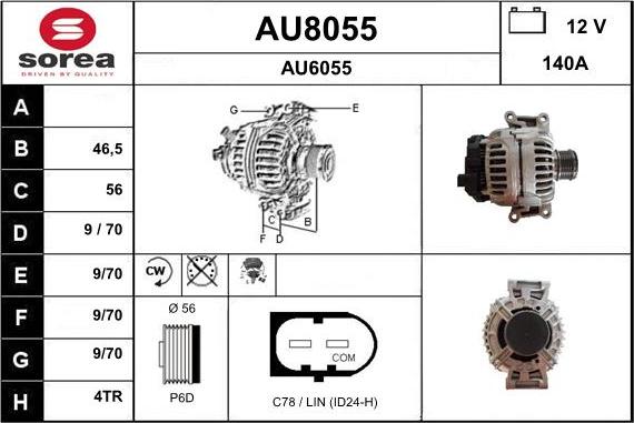 SNRA AU8055 - Laturi inparts.fi