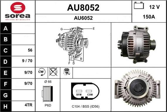 SNRA AU8052 - Laturi inparts.fi