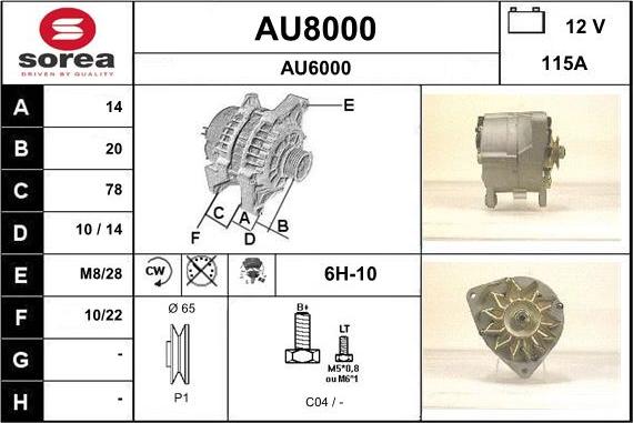 SNRA AU8000 - Laturi inparts.fi