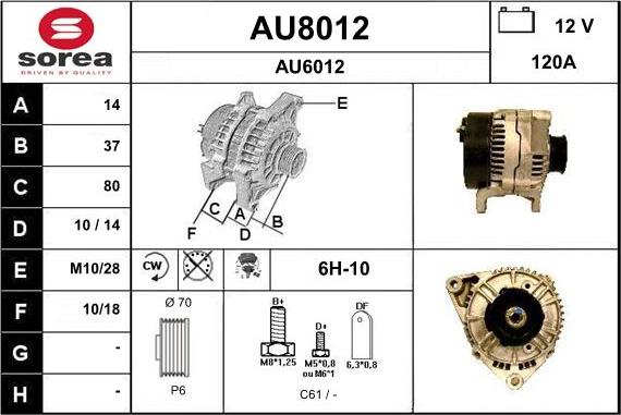 SNRA AU8012 - Laturi inparts.fi