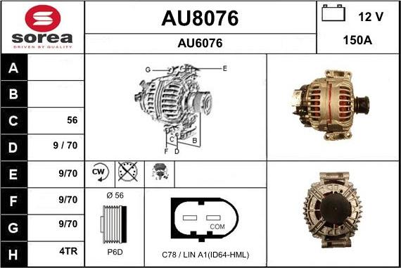 SNRA AU8076 - Laturi inparts.fi