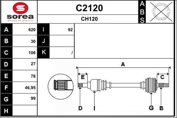 SNRA C2120 - Vetoakseli inparts.fi