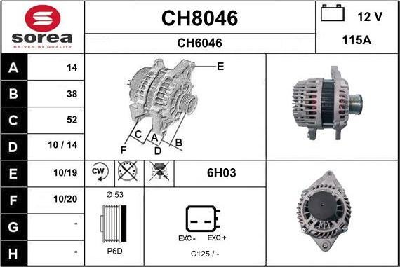 SNRA CH8046 - Laturi inparts.fi