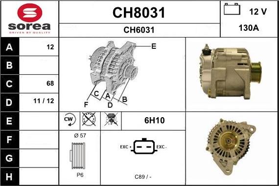 SNRA CH8031 - Laturi inparts.fi