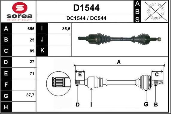 SNRA D1544 - Vetoakseli inparts.fi