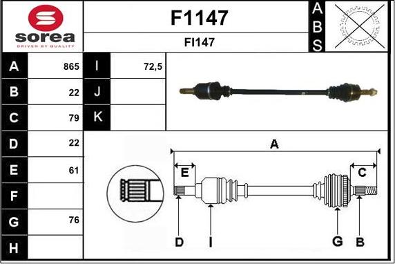 SNRA F1147 - Vetoakseli inparts.fi